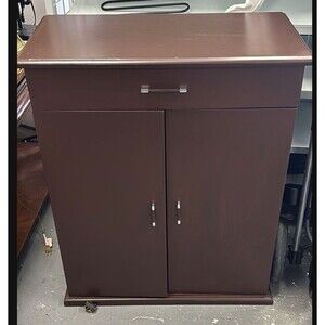 Murphy Style Dog Bed with Memory Foam Standard, Dark Wood For Small Dog Or Cat